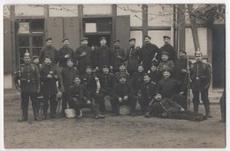 Carte Photo Militaria 37 Hagenau Schiessplatz Alsace Soldats Allemands Casque à Pointe De Rixheim - Haguenau