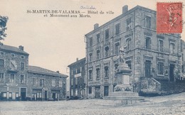 07/ Saint Martin De Valamas - Hotel De Ville Et Monument Aux Morts - Saint Martin De Valamas