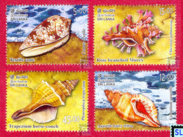 Sri Lanka Stamps 2007, Seashells, Marine, MNH - Sri Lanka (Ceylon) (1948-...)