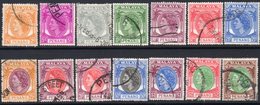 Malaya Penang 1954-5 QEII Definitives Part Set Of 14, Missing 1c & 4c, Used, SG 28/43 - Penang