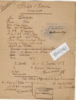 VP13.336 - MILITARIA - COLOMBES 1939 X JANVILLE 1918 - Billet D'Hopital Soldat DEVAISE Du 23è Rgt D'Infanterie à LYON - Documents