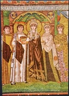 Ak Italien - Ravenna - S. Vitale - Kaiserin Theodora Mit Ihrem Hofstaat - Heiligen