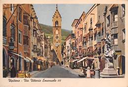 0291 "VIPITENO - VIA VITTORIO EMANUELE III -  CON CAMPANILE   " .- CART. ORIG. NO SPED. - Vipiteno