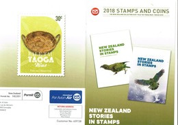 Document Entier Postal De Service Des Postes De Nle Zélande - Oiseaux - Rapace - Octobre 2018 - Grues Et Gruiformes