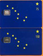 Alaska - Alaska State Flag (Chip Card) 1&2, 75u & 150u, 2,500ex, Mint - Sonstige - Amerika