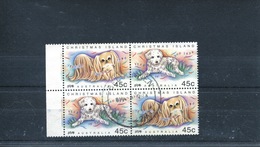 (100 Stamps - 14-11-12018) Christmas Island - Chinese New Year - Dog (block Of 4) - Christmas Island