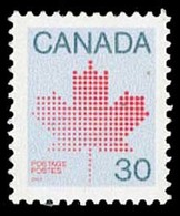 Canada (Scott No. 923b - Feuille D'érable / Maple Leaf) [**]  (12 X 12 1/2) P4 - Timbres Seuls