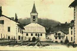 06.....ALPES MARITIMES...ALDUDE...PLACE DU JEUX DE PAUME...SCIEUR DE LONG. - Aldudes