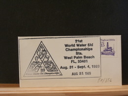 81/852  OBL.  USA - Water-skiing