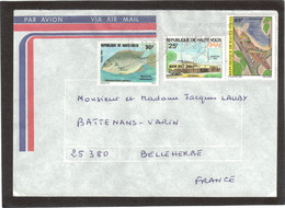 E8 - Lettre HauteVolta Pour La France. Beaux Timbres. - Storia Postale