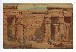 CPA Égypte La Cour Du Temple De Medinet Habu - Caïro