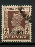 Gwalior 1947 4as King George VI Issue #O60 - Gwalior