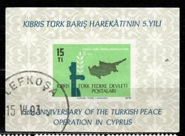 CY TR+ Türkisch Zypern 1979 Mi Bl. 1 - 70 Intervention - Oblitérés