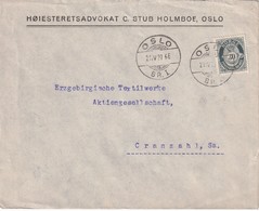 NORVEGE 1927 LETTRE DE OSLO - Briefe U. Dokumente