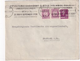 NORVEGE 1927 LETTRE DE OSLO - Brieven En Documenten