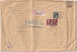 NORVEGE 1931 LETTRE RECOMMANDEE DE OSLO AVEC CACHET ARRIVEE CRANZAHL - Storia Postale