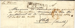 1861- Letter From DUSSELDORF To Metz ( Moselle)  Taxe 5 D. Tampon - Covers & Documents