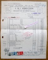 Ijzerwaren, Kachels, Gasvuren, L & J. Verrycken, Bredabaan, Merksem 1937 - 1900 – 1949