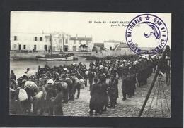 CPA Forçats Bagne Bagnards Prison Saint Martin De Ré Ile De Ré écrite Guyane - Ile De Ré