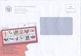 Liechtenstein Schaan P.P. Philatelie "Die Welt Des Han Meilin" Briefmarken Wappen Adler - Macchine Per Obliterare (EMA)