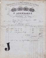 95 TAVERNY SAINT LEU FACTURE 1880 Treillages à La Mécanique  Pour Clotures Chemins De Fer ABONDANCE A87  St Leu La Forêt - 1800 – 1899