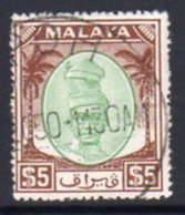 Malaya Perak 1950-6 Sultan Izzuddin Shah Definitives $5 Value, Used, SG 148 - Perak