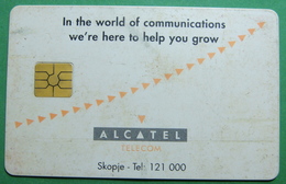 Macedonia CHIP PHONE CARD USED, Operator: Mobimak, Without Value *ALCATEL* RARE - Noord-Macedonië