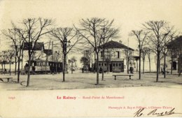 Cpa Le Raincy   Rond Point De Montfermeil Avec Le Tramway - Le Raincy