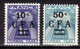 REUNION - Y.T. N° 36 / 37  - NEUFS** - Timbres-taxe