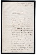 VP13.349  - MILITARIA - PARIS Maison De Santé Près Du Fort D'Ivry - Lettre Du Commandant Du Dépt De La Somme BARDIN - Dokumente