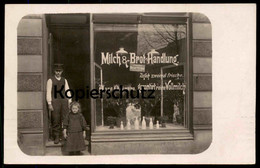 ALTE FOTO POSTKARTE MILCH & BROT HANDLUNG ANNA ODEMANN LÖWENSTRASSE 24 HOHELUFT BROT-FABRIK-ELBE ALTONA  HAMBURG Photo - Eimsbuettel