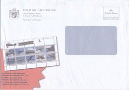 Liechtenstein Schaan P.P. Philatelie Historische Flugzeuge Briefmarken Wappen Adler - Maschinenstempel (EMA)