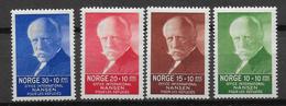 NORGE - 1935 - YVERT N° 164/167 * MH  - COTE = 30 EUR. - Nuevos