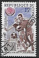 CONGO    -    FOOTBALL   -   1966 .  Y&T N° 195 Oblitéré - Usati