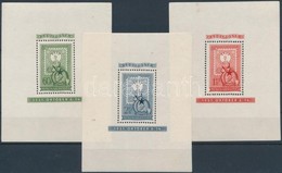 ** 1951 80 éves A Magyar Bélyeg Blokk Sor  (45.000) ( 60f Betapadás Nyomok / Gum Diturbance, 1Ft Elvékonyodás / Thin Pap - Altri & Non Classificati