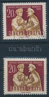 O 1959 Szovjet Bélyegkiállítás 20f Színeltolódással, Szamuely  Feje Lapos, Lenin Arca Dupla - Andere & Zonder Classificatie