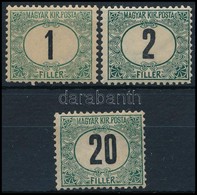 ** 1903 Zöldportó 1f, 2f, 20f (17.000) - Andere & Zonder Classificatie