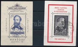 O 1953-1954 2 Db Pecsételt Blokk (13.000) - Andere & Zonder Classificatie