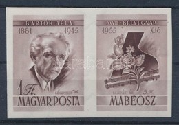 ** 1955 Bartók Jobb Szelvényes Bélyeg, Vágott (10.000) - Other & Unclassified