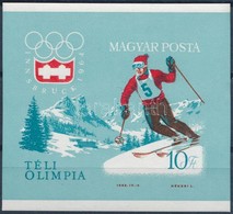 ** 1964 Téli Olimpia (II.) - Innsbruck Vágott Blokk (6.000) - Otros & Sin Clasificación