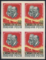 ** 1965 Szocialista Országok Postaügyi Minisztereinek értekezlete Vágott Négyestömb (4.800) - Sonstige & Ohne Zuordnung