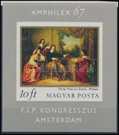 ** 1967 Amphilex - Festmény (II.) Vágott Blokk (4.000) - Andere & Zonder Classificatie