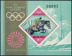 ** 1972 Olimpia (IV.) - München Vágott Blokk (4.000) - Sonstige & Ohne Zuordnung