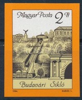 ** 1986 Budavári Sikló Vágott ívszéli Bélyeg (2.000) - Andere & Zonder Classificatie