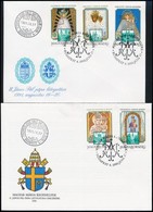 1991 Magyarországi Mária Kegyhelyek Vágott Sor 2 Db FDC-n (5.000) - Sonstige & Ohne Zuordnung