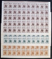 O 1955-1989 Bartók Sor A Tévnyomatokkal + Tiziano és Czóbel Béla: Mimi és Dzsawarlal Nehru Teljes ívben (24.500) - Used Stamps