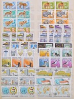 ** Magyar Sorok A 70-es évek Elejétől 1982-ig 1-3 Példányban, 15 Lapos Nagy Rugós Abria Berakó 9 Lapján - Used Stamps