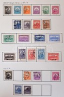 * O Sok Száz Darabos  Gyűjtemény 1900-tól 1944-ig Nagyalakú Házi Készítésű Albumban, Benne Búzakalász, Sport I., Turulok - Used Stamps