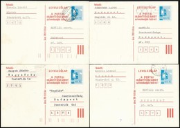 100 Db 60f 'postaládás' Futott Levelezőlap Piros Szöveggel (30 éve érintetlen Anyag) - Oblitérés