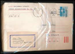 100 Db 1Ft 'postaládás' Futott Díjjegyes Boríték, Közte Sok Ajánlott (30 éve érintetlen Anyag) - Usados